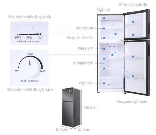Tủ lạnh Aqua Inverter 212 lít AQR-T239FA(HB) - Hình ảnh 17