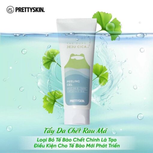 Tẩy da chết rau má PrettySkin The Pure Jeju Cica Peeling Gel 150ml sạch sâu, dịu nhẹ 45214 - Hình ảnh 2