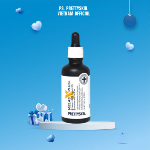 Tinh Chất Dưỡng Trắng Da, Mờ Thâm Pretty Skin Melas X Plus+ Vitamin C 20% Arbutin 4% - Hình ảnh 2
