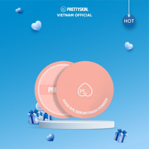 Phấn Bột Kiềm Dầu Prettyskin Good Bye Sebum Finish Power Plus+ Peach 02017 - Hình ảnh 3