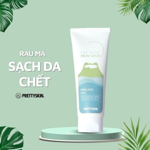 Tẩy da chết rau má PrettySkin The Pure Jeju Cica Peeling Gel 150ml sạch sâu, dịu nhẹ 45214 - Hình ảnh 3