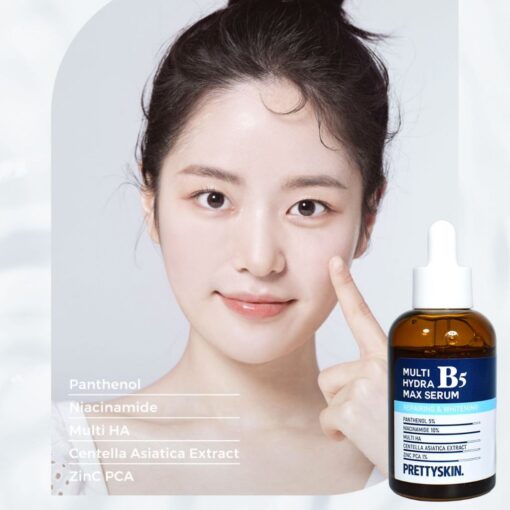 Tinh Chất Phục Hồi Dưỡng Trắng Multi Hydra B5 Max Serum Prettyskin - Hình ảnh 5