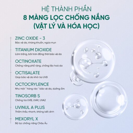 Kem Chống Nắng Hàn Quốc Phổ Rộng Innoskin B3 Suncream SPF50+ PA++++ 9 Màng Lọc, Nâng Tone, Dưỡng Trắng - Hình ảnh 6