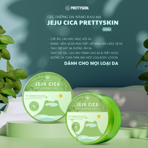 Gel Dưỡng Prettyskin Đa Năng Rau Má 300ml - Hình ảnh 5