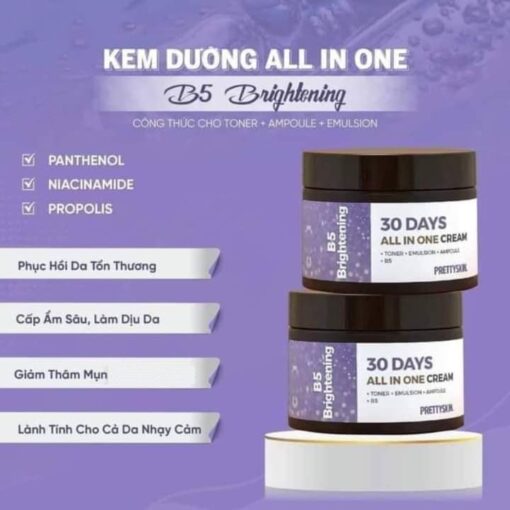 Kem dưỡng Prettyskin 30 Days B5 Brightening tím - Hình ảnh 4