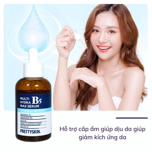 Tinh Chất Phục Hồi Dưỡng Trắng Multi Hydra B5 Max Serum Prettyskin - Hình ảnh 7