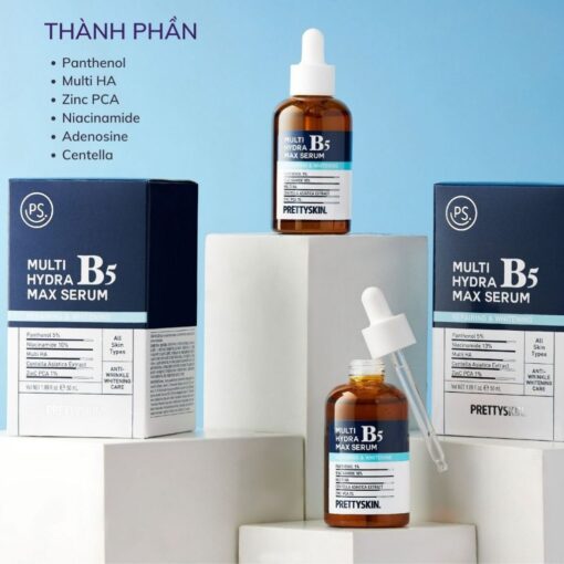 Tinh Chất Phục Hồi Dưỡng Trắng Multi Hydra B5 Max Serum Prettyskin - Hình ảnh 8