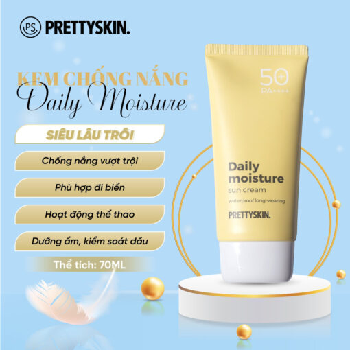 Kem Chống Nắng Dưỡng Ẩm Hằng Ngày PrettySkin Daily Moisture Sun Cream SPF 50+ PA++++ 70ml 92932 - Hình ảnh 6