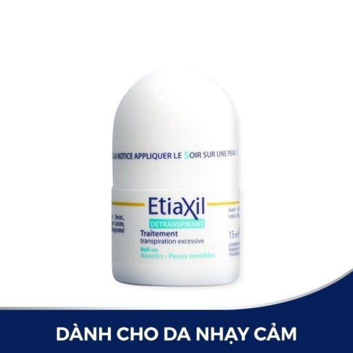 Lăn Khử Mùi EtiaXil Detranspirant Traitement Roll-On Peaux Sensibles Dành Cho Da Nhạy Cảm - Xanh 97108 - Hình ảnh 4