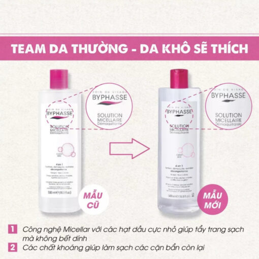 Nước Tẩy Trang Byphasse Cho Mọi Loại Da 500ml 92079 - Hình ảnh 3
