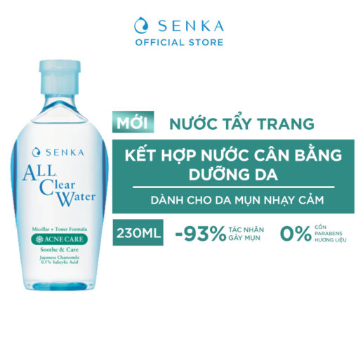 Nước Tẩy Trang Senka All Clear Water - Fresh Giảm Bóng Dầu 230ml - Hình ảnh 4
