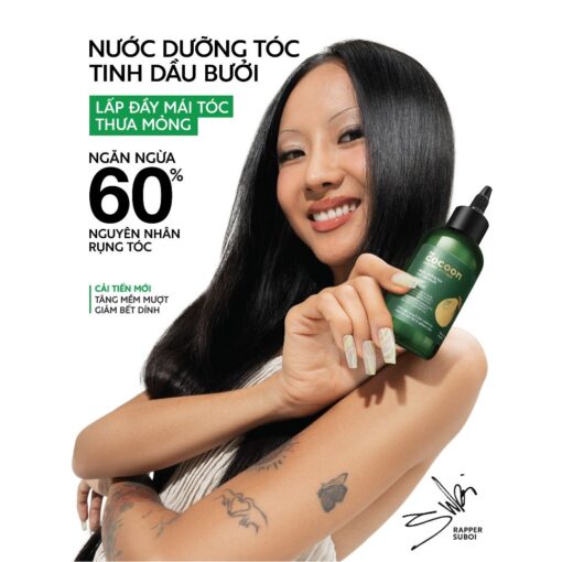 Nước dưỡng tóc tinh dầu bưởi Cocoon ngăn ngừa gãy rụng và hỗ trợ mọc tóc 140ml - Cải tiến mới - Hình ảnh 4