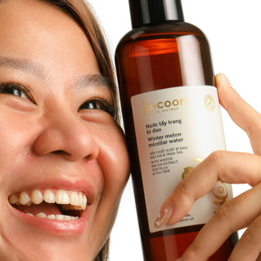Nước tẩy trang bí đao Cocoon tẩy sạch makeup & giảm dầu 500ml - Bigsize - Hình ảnh 5