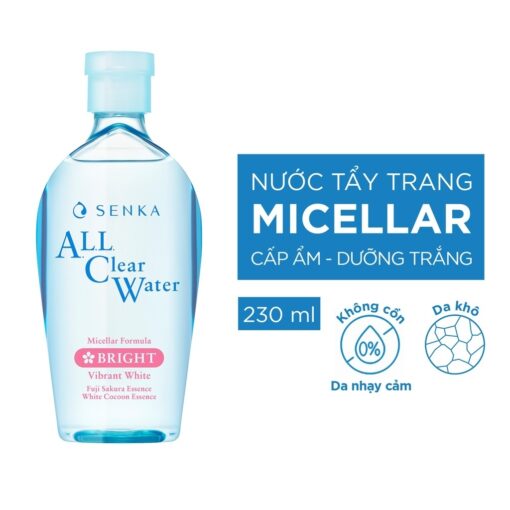 Nước Tẩy Trang Senka All Clear Water - Fresh Giảm Bóng Dầu 230ml - Hình ảnh 5