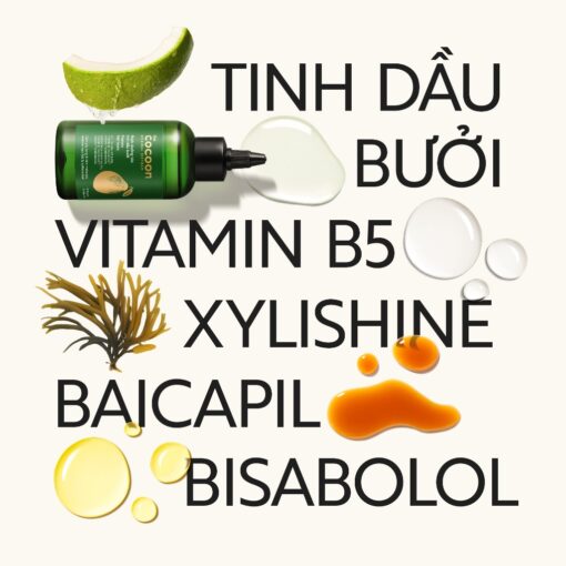 Nước dưỡng tóc tinh dầu bưởi Cocoon ngăn ngừa gãy rụng và hỗ trợ mọc tóc 140ml - Cải tiến mới - Hình ảnh 6
