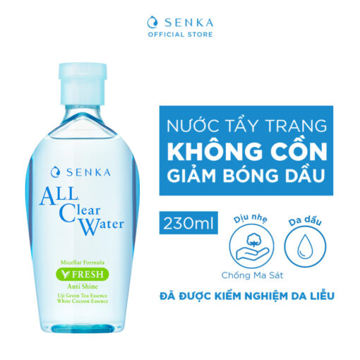 Nước Tẩy Trang Senka All Clear Water - Fresh Giảm Bóng Dầu 230ml - Hình ảnh 6