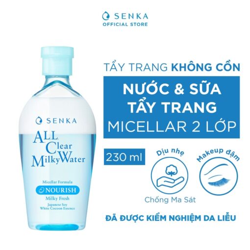 Nước Tẩy Trang Senka All Clear Water - Fresh Giảm Bóng Dầu 230ml - Hình ảnh 7