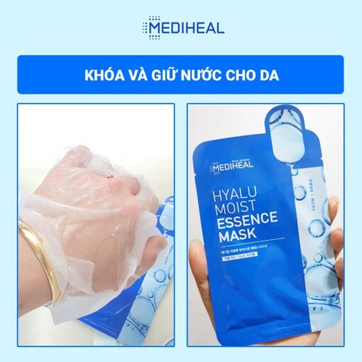 Mặt Nạ Dưỡng Ẩm Chuyên Sâu Mediheal Hyalu Moist Essence Mask 02168 - Hình ảnh 5