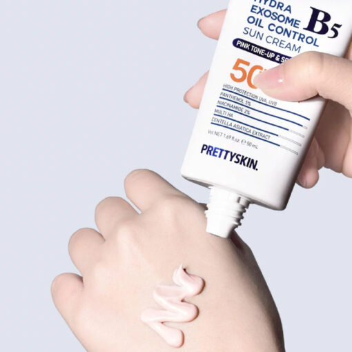 Kem Chống Nắng Phục Hồi Và Kiềm Dầu PrettySkin Hydra B5 Exosome Oil Control Sun Cream P4147 - Hình ảnh 5