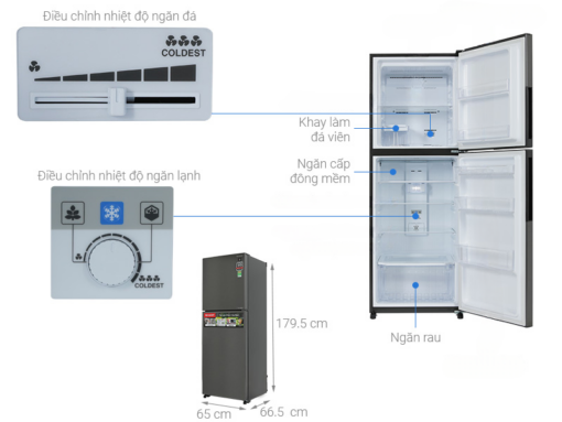 Tủ lạnh Sharp Inverter 360 lít SJ-XP382AE-DS - Hình ảnh 18