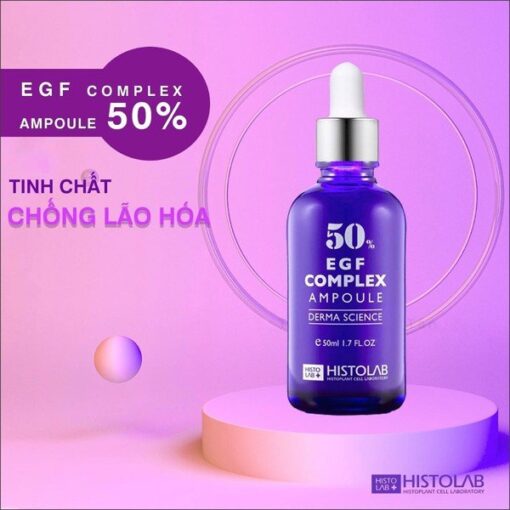 Tinh chất Serum Histolab 50ml chống lão hoá, trẻ hóa  50% EGF Complex Ampoule Derma Science 50ml 70178 - Hình ảnh 9