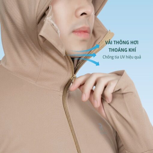 Áo chống nắng nam 2 lớp RICO che trán UPF50+ chống tia UV nam nữ M22 - Hình ảnh 4