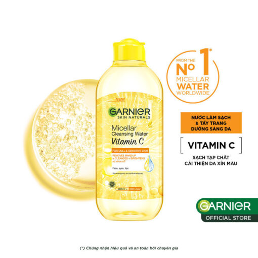 Nước Tẩy Trang Garnier làm sạch sâu dịu nhẹ cho mọi loại da - Garnier Micellar Cleansing Water 400ml - Hình ảnh 5