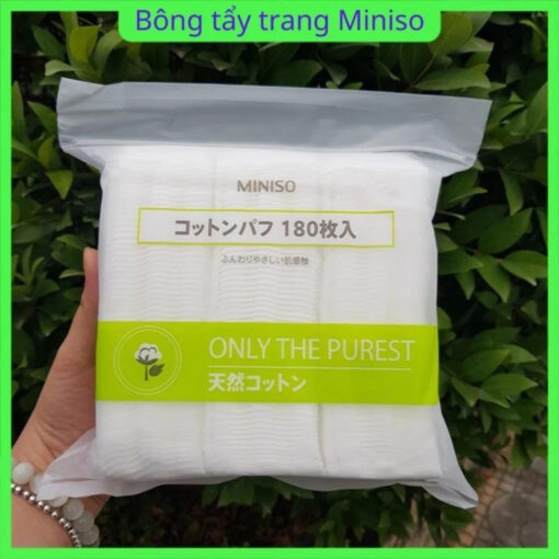 Bông tẩy trang Miniso 180 miếng - Hình ảnh 7