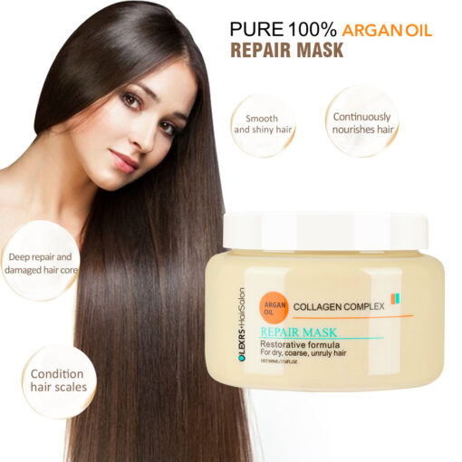 Dầu gội xả, kem ủ tóc, dầu dưỡng phục hồi chống rụng Olexrs Hair Salon Collagen 500ml - 960ml - Hình ảnh 3