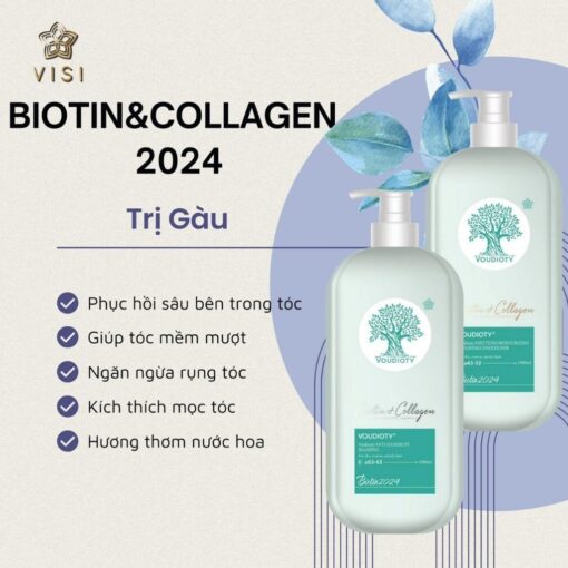 Dầu gội xả Biotin Collagen Voudioty 500ML chống rụng tóc, phục hồi , giảm gàu, kiểm soát dầu phiên bản 2024 - Hình ảnh 5