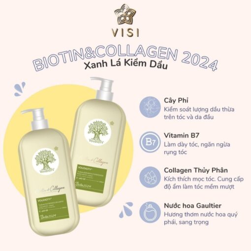 Dầu gội xả Biotin Collagen Voudioty 500ML chống rụng tóc, phục hồi , giảm gàu, kiểm soát dầu phiên bản 2024 - Hình ảnh 4