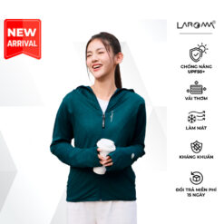Áo Chống Nắng Nữ 2 lớp trơn Coolair Laroma| UPF50+ | Vải Thơm | Làm Mát | Thời Trang