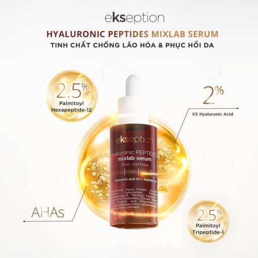 Serum phục hồi, chống lão hoá Ekseption Hyaluronic Peptide - 75ml - Hình ảnh 2