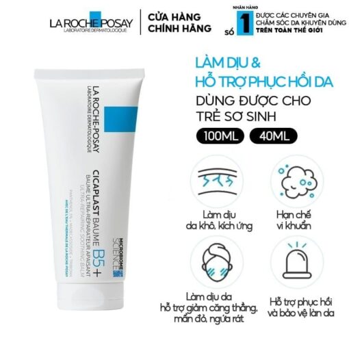 Kem Dưỡng Làm Dịu, Hỗ Trợ Phục Hồi Da, Đa Công Dụng La Roche-Posay Laboratoire Dermatologique Cicaplast Baume B5+ - Hình ảnh 4