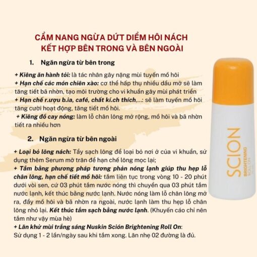 Lăn khử mùi Scion Pure White Roll On Nuskin 75ml 18079 - Hình ảnh 7