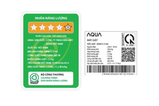Máy giặt Aqua 7.2 kg AWM72-316K(S) - Hình ảnh 6