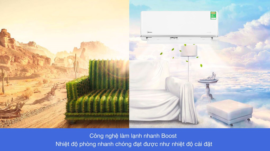 Điều hòa Midea Inverter 1 HP MSAGA-10CRDN8 - Công nghệ làm lạnh