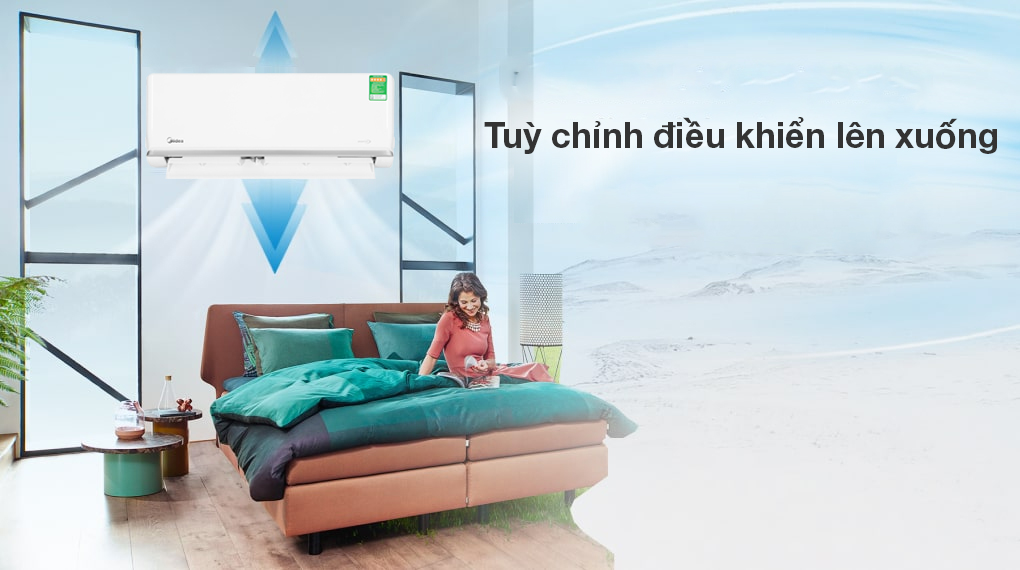 Điều hòa Midea Inverter 1 HP MSAGA-10CRDN8 - Cơ chế thổi gió