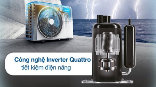 Điều hòa Midea Inverter 1 HP 1.5 HP 2 HP 2.5 HP MSAGA-10CRDN8 - Hình ảnh 4