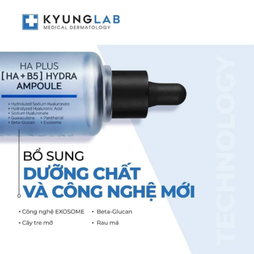 Tinh Chất Serum Căng Bóng Da KyungLab Ha Plus Ha B5 Hydra Ampoule Serum 50ml N3403 - Hình ảnh 3