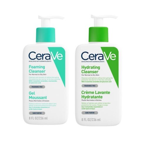 Sữa Rửa Mặt CeraVe Hydrating Facial Cleanser Màu Xanh Lá 236ml