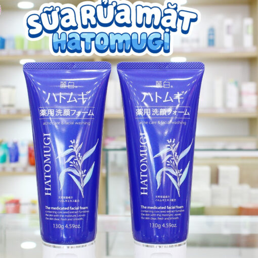 Sữa Rửa Mặt Hatomugi Dưỡng Ẩm, Ngừa Mụn Medicated Facial Foam 130g 31302 - Hình ảnh 3