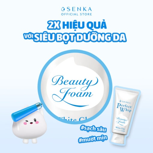 Sữa Rửa Mặt Senka Perfect Whip Tạo Bọt 120g 44915 - Hình ảnh 6