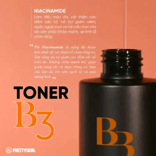 Nước Hoa Hồng Dưỡng Da Trắng Sáng Pretty Skin B3 Multi Active 205ml P4652 - Hình ảnh 4