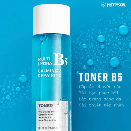 Nước Hoa Hồng Phục Hồi Dưỡng Trắng Multi Hydra B5 Calming & Repairing 205ml 64293 - Hình ảnh 5