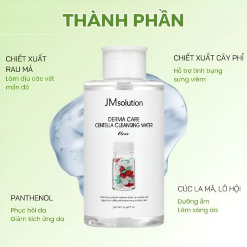 Nước Tẩy Trang JMsolution Rau Má Derma Care Centella 500ml