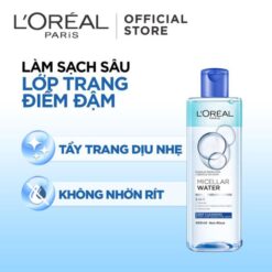 Nước Tẩy Trang L'Oreal Micellar Water Làm Sạch Sâu Trang Điểm 400ml