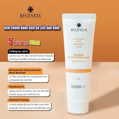 Kem Chống Nắng Regeness Intensive Sun Block 50ml - Hình ảnh 3