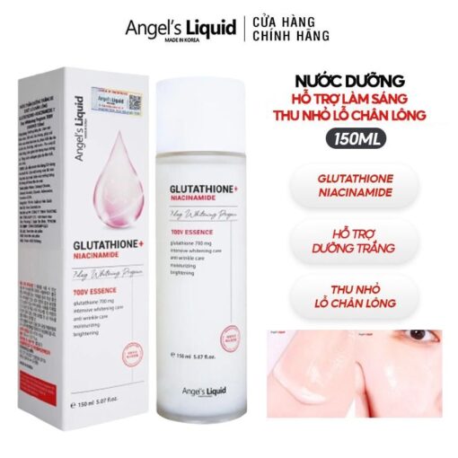 Nước Dưỡng Làm Sáng Da, Thu Nhỏ Lỗ Chân Lông Angel's Liquid 7Day Whitening 700V Essence 150ml - Hình ảnh 3