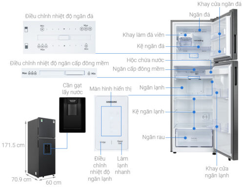 Tủ lạnh Samsung Inverter 345 lít RT35CG5544B1SV - Hình ảnh 22